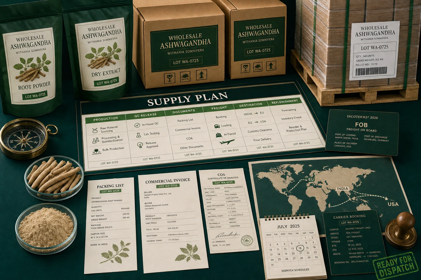 International Supply Planning for an Ashwagandha Catalog - professional Ashwagandha wholesale visual